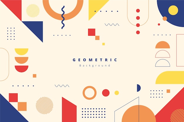 Flat geometric background