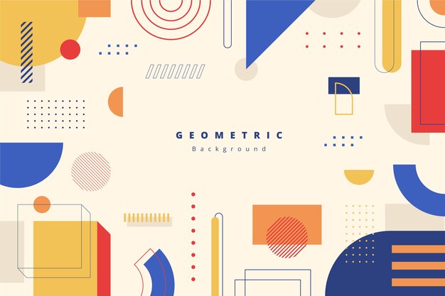 Flat geometric background