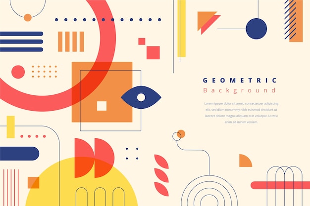 Flat geometric background