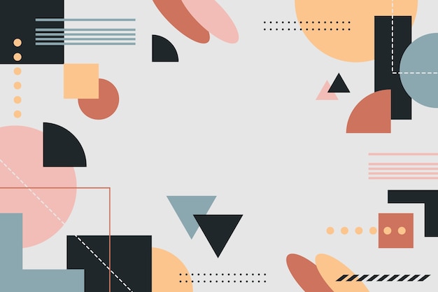 Free Vector flat geometric background