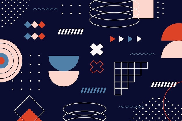 Flat geometric background