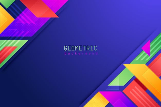 Flat geometric background