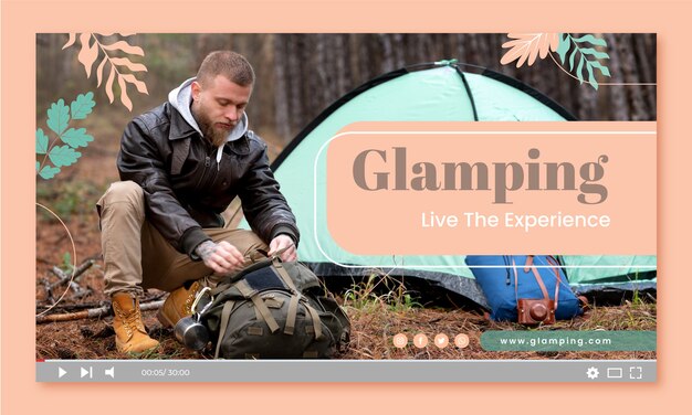 Flat glamping youtube thumbnail