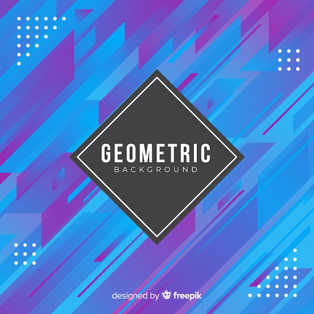 Flat gradient geometric shape background