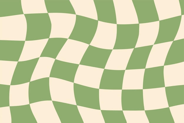 Free Vector flat green checkered background