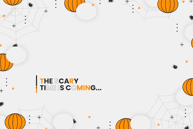 Free vector flat halloween background