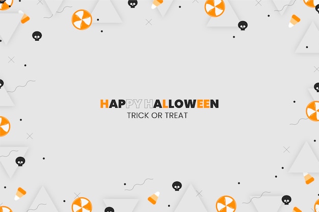 Free Vector flat halloween background