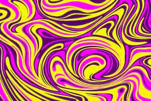 Free vector flat-hand drawn psychedelic groovy background