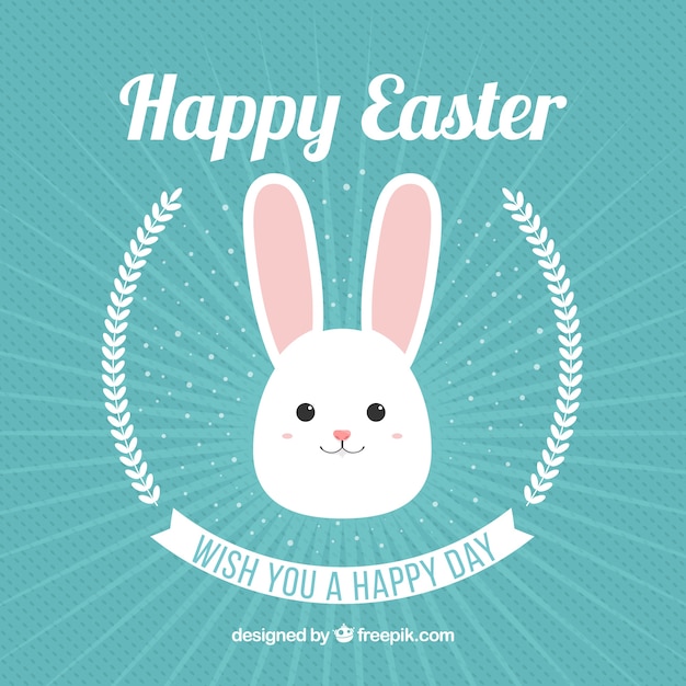 Free Vector flat happy easter day background