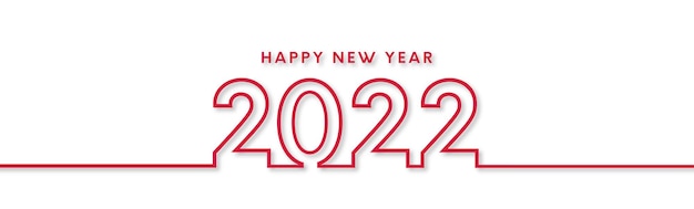 Flat Happy new year 2022 Background Template