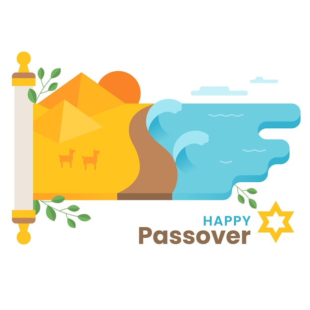 Flat happy passover