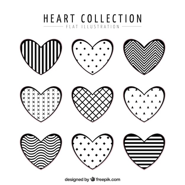 Flat heart collection