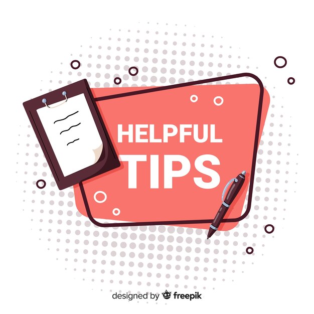 Free Vector flat helpful tips concept