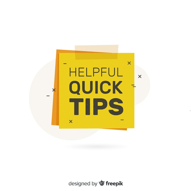 Free Vector flat helpful tips concept