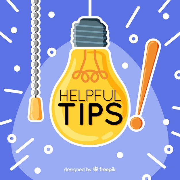 Free Vector flat helpful tips concept