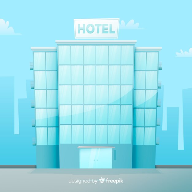 Flat hotel building