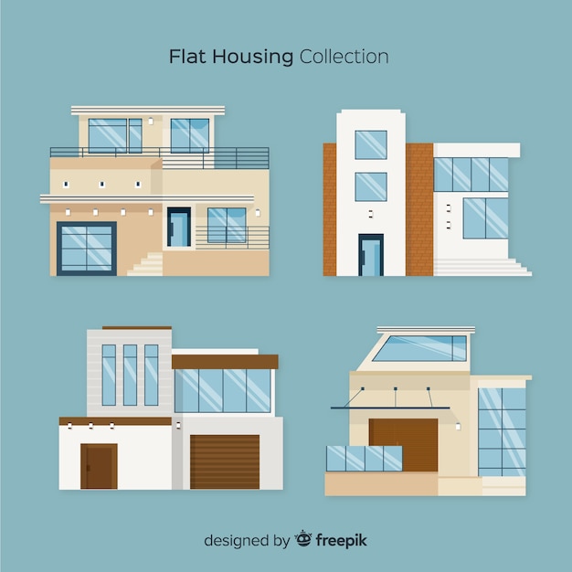 Flat housing collection