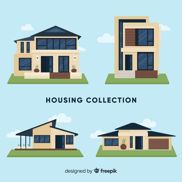 Flat housing collection