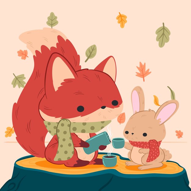 Flat illustration for autumn celebration