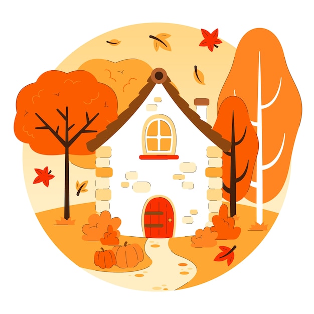 Flat illustration for autumn celebration