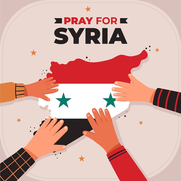 Free Vector flat illustration for the earthquake in syria