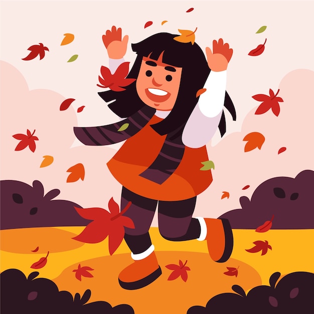 Free Vector flat illustration for fall season celebration