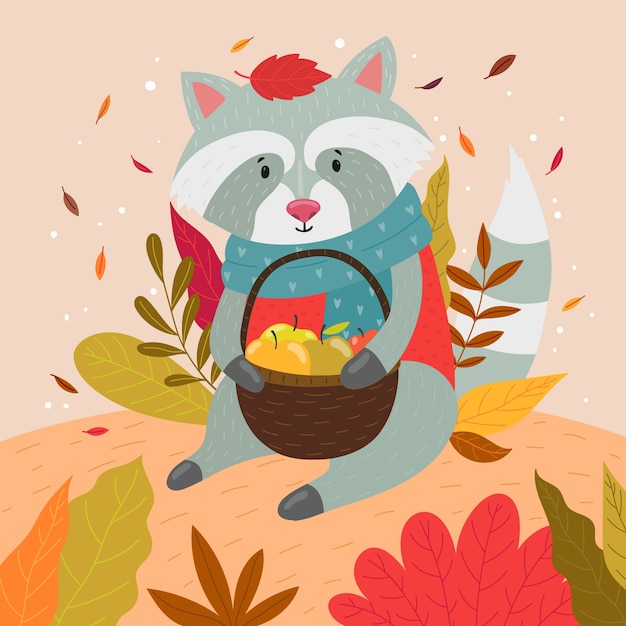 Free Vector flat illustration for fall season celebration