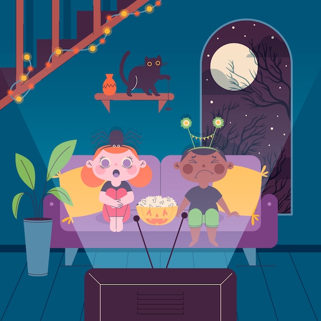 Free Vector flat illustration for halloween season