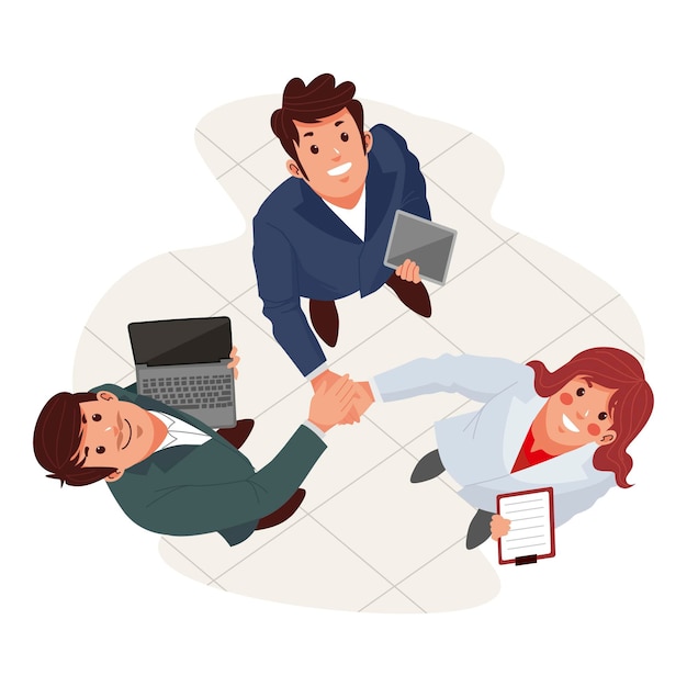 Free Vector flat illustration of people looking up