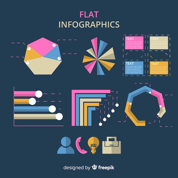 Flat infographic