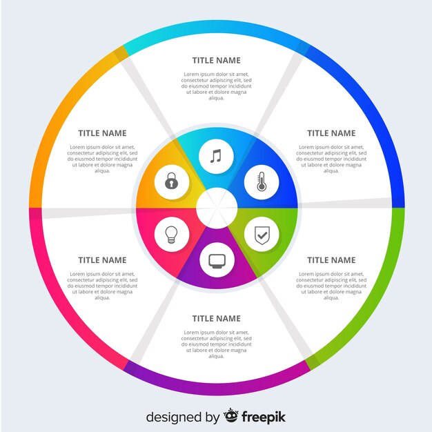 Flat infographics background