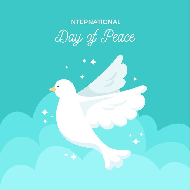 Flat international day of peace