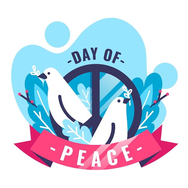 Free Vector flat international day of peace