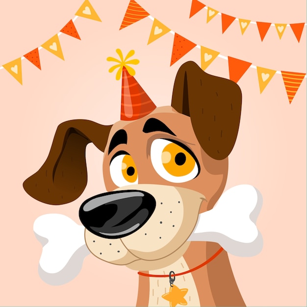 Free Vector flat international dog day illustration