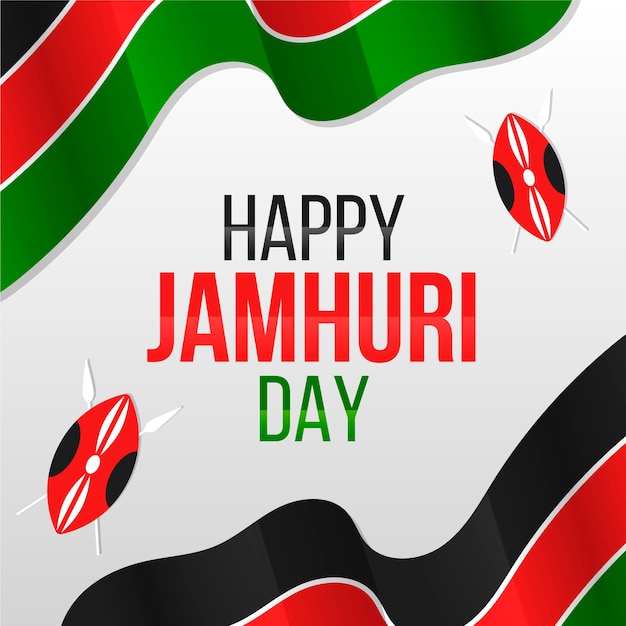 Free Vector flat jamhuri day event