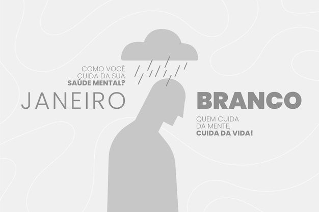 Flat janeiro branco illustration