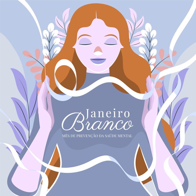 Flat janeiro branco illustration