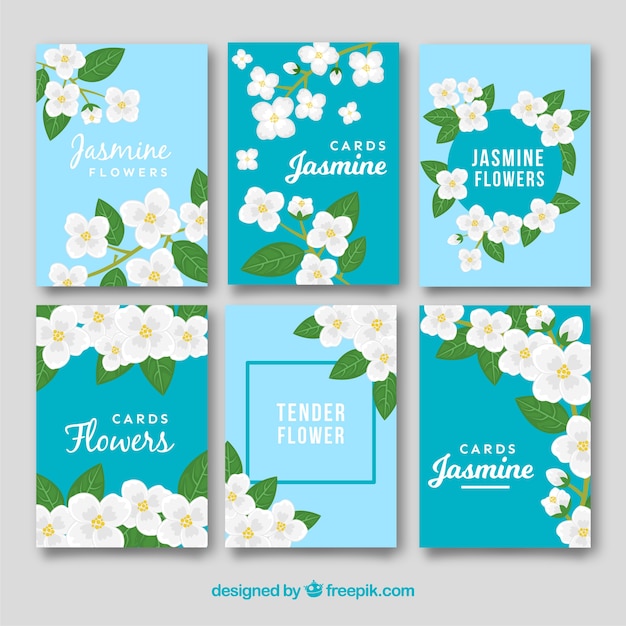 Flat jasmine card templates