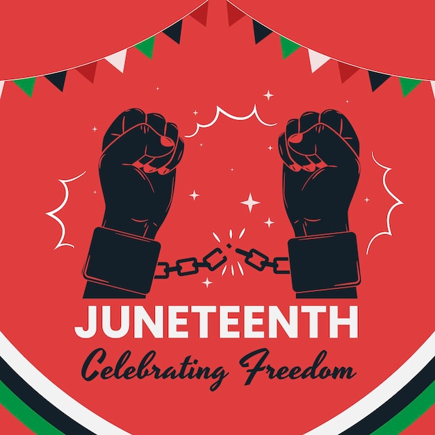 Free Vector flat juneteenth illustration