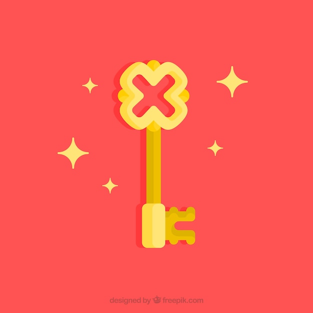 Free Vector flat key background