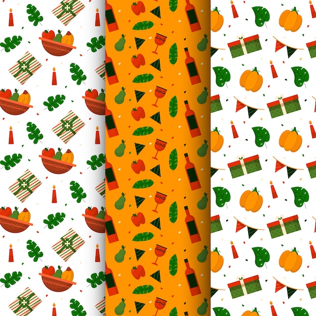 Free vector flat kwanzaa pattern design