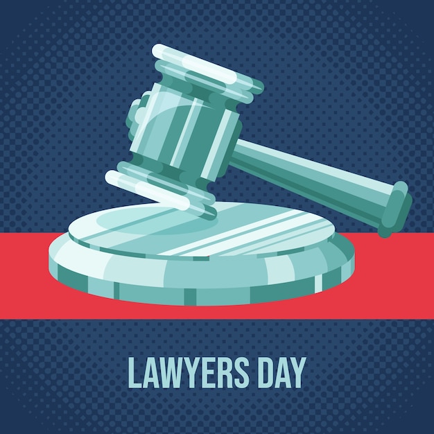 Free Vector flat lawyers day background