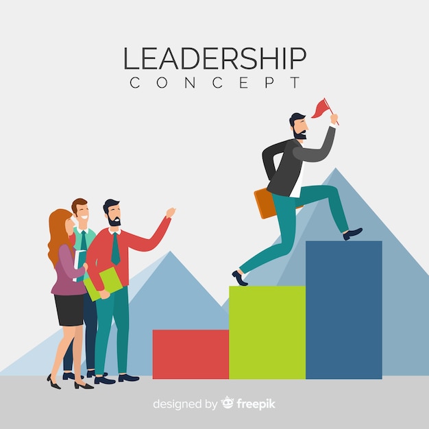 Free Vector flat leadership concept