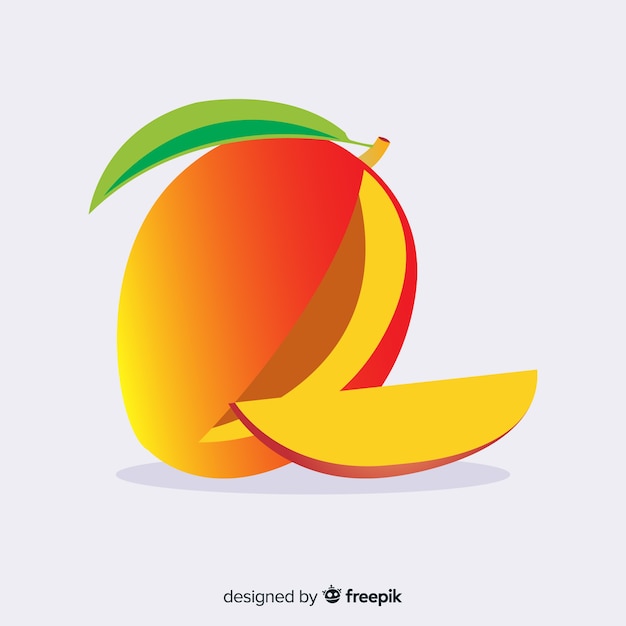 Free Vector flat mango illustration