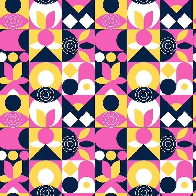 Free Vector flat mosaic pattern design