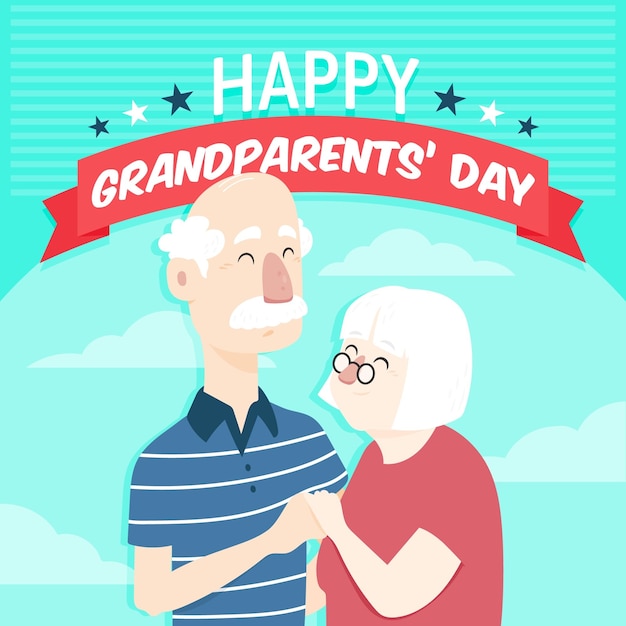 Flat national grandparents day usa