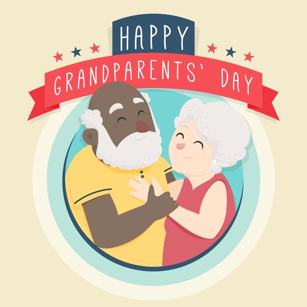 Flat national grandparents day usa