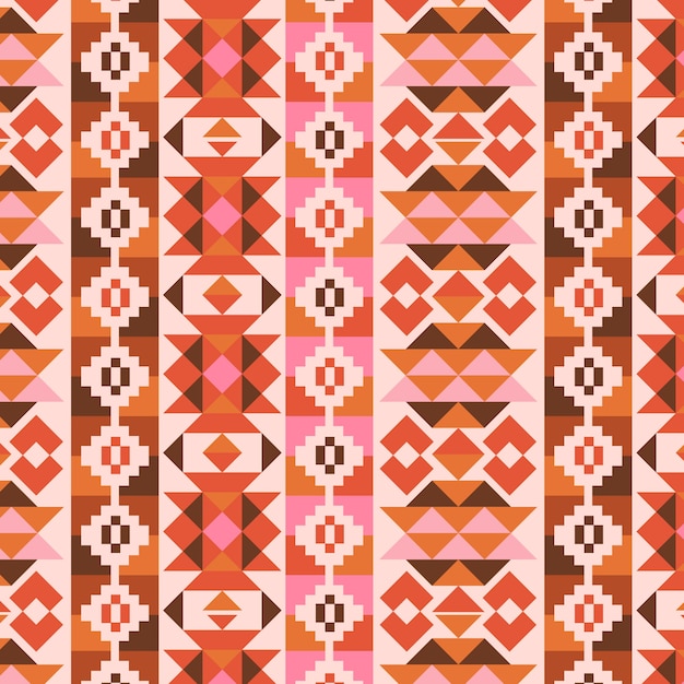 Free vector flat native american pattern