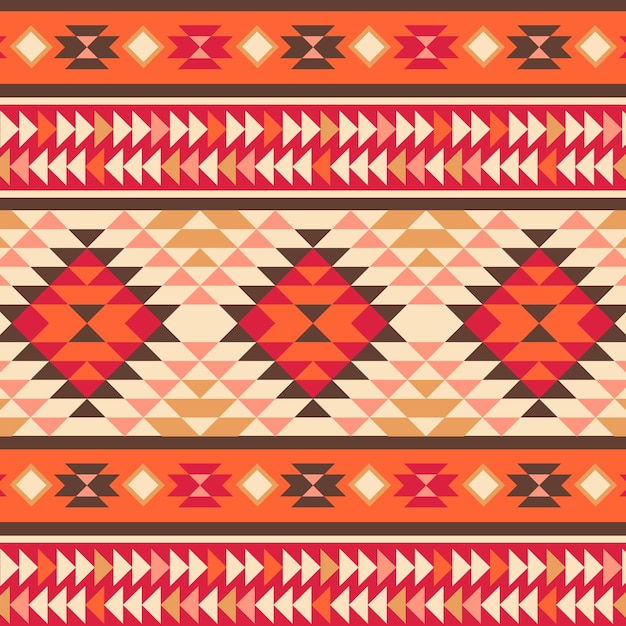 Free vector flat native american pattern