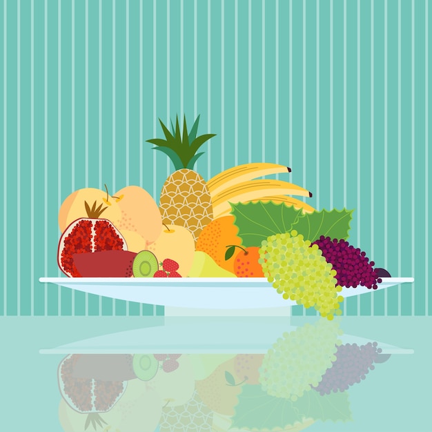 Free Vector flat natural food concept